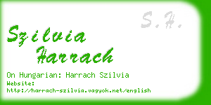 szilvia harrach business card